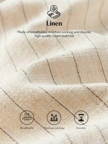 Ontre 2025 新款时尚条纹休闲西装外套，度假风格条纹 3/4 袖缺口领单排扣女士薄西装外套，春夏 - 杏色 - 查看 8