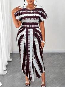 Maweii Abito midi elegante e casual estivo per donne taglie comode, con arricciatura anteriore e centrale e alta elasticità