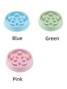 1 Stück Haustierzubehör Hunde Langsam-Fress-Schüssel - blumenförmige Anti-Kerf Kunststoff Futter-Schale für Hunde, Welpen, Katzen - rutschfest, einfach zu reinigen, Portionskontrolle für schnelle Esser, verbessert die Verdauung