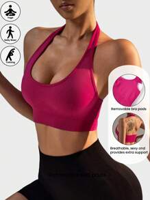Velisys Velisys Women'sSolid Color Seamless Sports Bras For Daily Workout - Multicolor - View 3