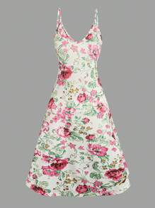 EMERY ROSE 时尚欧美风印花无袖开衫背心套装 绿色 - 綠色 - 查看 5