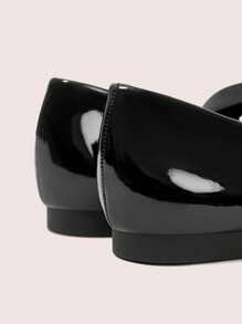 CUCCOO DOLLMOD Women's Solid Color Simple Fashion Casual Flats For Daily Wear - Black - View 8