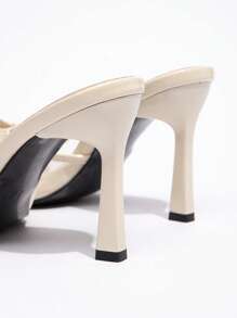 CUCCOO CHICEST 女士尖头蝴蝶装饰优雅甜美浪漫网眼拼色高跟凉鞋，适合礼服、婚礼、派对、下午茶约会，夏季时尚