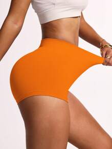 Slayoga Yoga-Shorts, sexy, hoher Bund, dehnbar, Workout, Übungs-Hot-Pants, Bikershorts, Spandex-Shorts