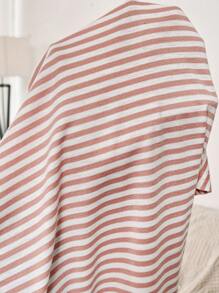Slowluna 2 pièces Ensemble de veste à patchwork en dentelle bicolore et robe-débardeur rayée pour femmes enceintes - Rose bonbon - Voir 7