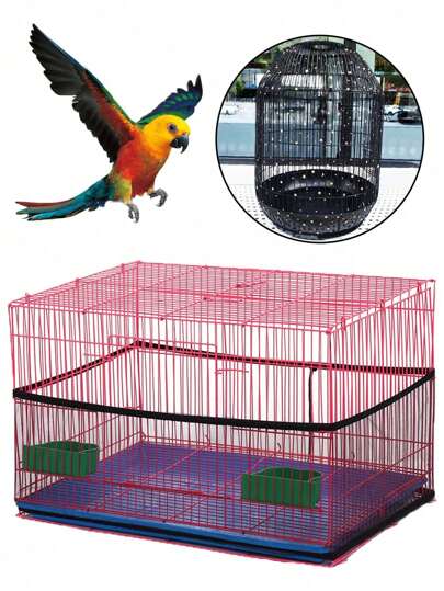 Bird Cage Cover Mesh Sheer Guard For The Prevention Of Dust For Parrot And Bonsai Plant Available In Large, Medium, And Small Sizes
