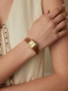 MOTF PREMIUM WOMEN'S FASHION SIMPLE SQUARE QUARTZ WATCH