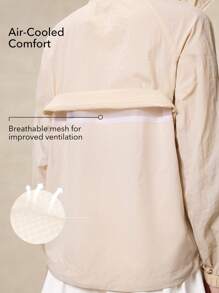 OutZeal LightWeight UPF50+ 冷却轻便防晒连帽夹克（女款，带口罩）