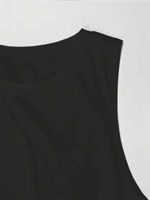SHEIN Manfinity Dauomo Men's Casual Simple Solid Color T-Shirt, Suitable For Summer