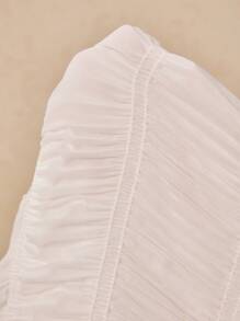 Poéselle Solid Color Bubble Texture Sleeveless Maxi Dress, Vacation & Casual - White - View 7