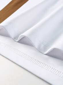 PAVTROS Manfinity Streetrush Men's Casual Commuting Short Sleeve Letter Print Polo Shirt Sport Jersey