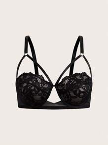 بلايز بحجم كبير وصدريات بدون سلك للملابس الداخلية ، بتصميم بسيط وعادي مناسب للارتداء اليومي - الأسود - مشاهدة 1