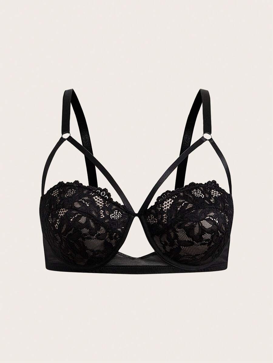 بلايز بحجم كبير وصدريات بدون سلك للملابس الداخلية ، بتصميم بسيط وعادي مناسب للارتداء اليومي - الأسود - مشاهدة 1