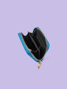 SCOOBY-DOO X SHEIN 1pc Fashionable Letter & Bus Design Small Wallet - Multicolor - View 3