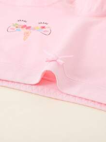 Set de 5 bragas de algodón con estampado de carita de gato de dibujos animados y colores tipo macaron, para todas las estaciones, para niñas jóvenes