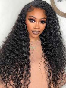 Loose Deep Lace Front Wig Deep Wave Frontal Wig Curly Human Hair Wigs For Women 13x4 Lace Frontal Wigs Human Hair - SNatural - View 7