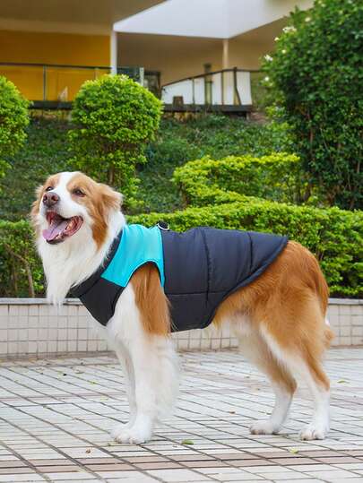 秋冬宠物服装批发：狗猫保暖背心，适合金毛、边境牧羊犬等大中型犬种。