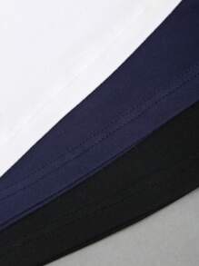 Sweetra 3pcs Women's Casual Versatile Halter Neck Solid Color Tank Top Set - Multicolor - View 5