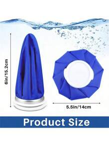 1pc Reusable Solid Color Hot And Cold Ice Pack, Ice Pack Cold And Hot Use, Hot Water Bag , Cold PacksTired Eyes,Easy To Carry ,Small&Easy To Store