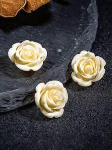 1 molde de silicona para velas de rosa de cera - Molde decorativo de flores de pasta de rosa DIY, Compra 2 con un mejor descuento. Suave y reutilizable, fácil de hacer flores de cera de rosa tridimensionales