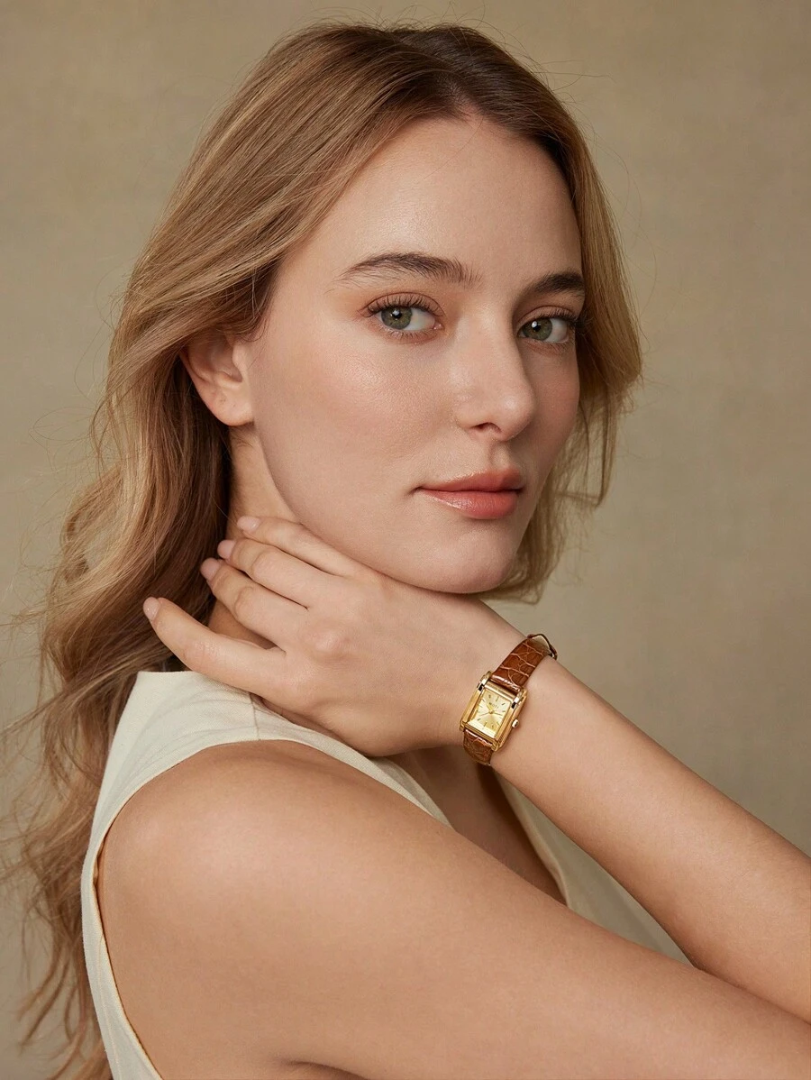 MOTF PREMIUM WOMEN'S FASHION SIMPLE SQUARE QUARTZ WATCH