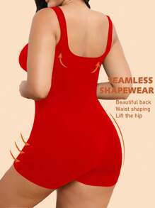 1 Stück Damen Bodysuit Shorts in Große Größen nahtlos einfarbig