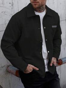 Manfinity Homme 男士长袖休闲纽扣领夹克，灯芯绒材质，秋冬款