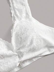 طقم ملابس داخلية تنكرية من الدانتيل للمقاسات الكبيرة - تنورة قصيرة وصدرية - متعدد الألوان - مشاهدة 3