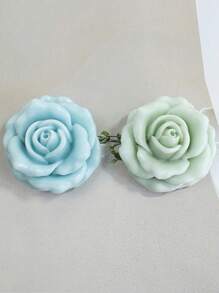 1 molde de silicona para velas de rosa de cera - Molde decorativo de flores de pasta de rosa DIY, Compra 2 con un mejor descuento. Suave y reutilizable, fácil de hacer flores de cera de rosa tridimensionales