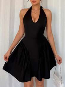 Chiquease Upscale Bow Accent Dress, Summer Mini Formal Dress