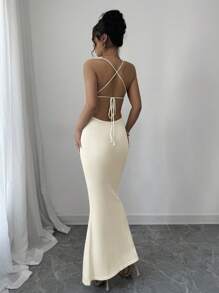 Elenzga Vestido casual de playa de malla 3D con estampado floral para mujeres