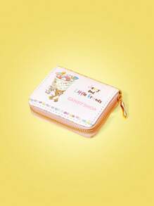 TOM & JERRY X SHEIN 1pc Cute Candy Pattern Cartoon Short Wallet - Multicolor - View 4