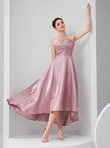 Modelyn Graduation Dresses For Women Formal Ball Gown Dress (Heavy Embroidered), Party Dress, Prom Dress - Dusty Pink - View 1