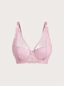 Moonlight&Mama Lace Maternity Nursing Lingerie Bra, Fashionable, Suitable For Summer - Pink - View 3