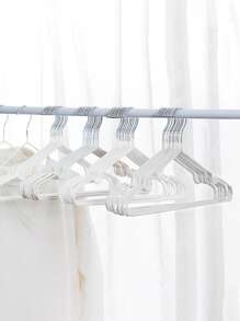 Modern Pink & White Stainless Steel Clothes Hangers, 5/10/20/40 Pack Non-Slip Heavy Duty Hangers For Tops/Blouses/Dresses, Space-Saving Minimalist Design Spring-Summer Wardrobe Organizer