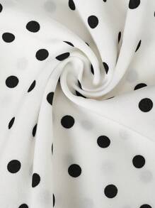 Sweetra Plus Size Cute Sweet Spaghetti Strap Bowknot Polka Dot Romper Dress