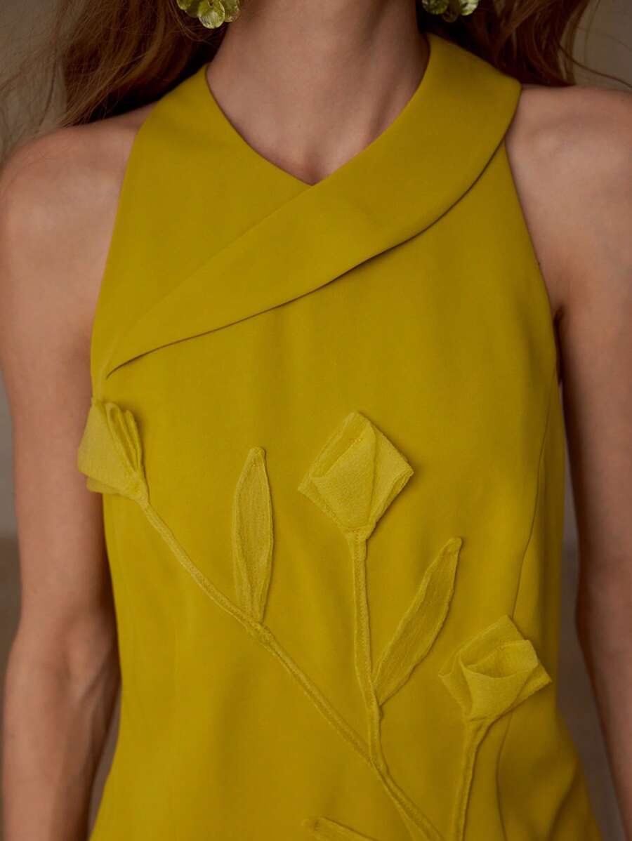 MOTF PREMIUM Apliques Wrap Top - Amarelo Mustarda - Ver 2