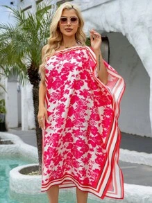 Swim Lushoire New Summer Oblique Shoulder Sexy Beach Holiday Bohemian Bikini Cover Up