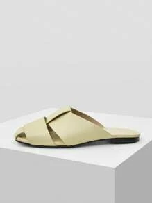 MOTF PREMIUM COMFORTABLE CASUAL VERSATILE WHITE FLATS - Yellow - View 3