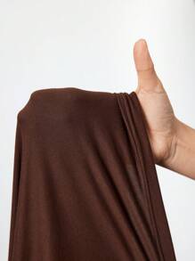 SHEIN CURVE+ CURVE 4 件套大码女式纯色短袖 T 恤和 3/4 裤套装，Curve Plus，波西米亚风度假海滩装，女士/海滩/海滩度假装/海滩必需品/毕业典礼/茶会 - 彩色 - 查看 8