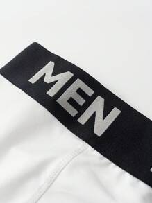 SHEIN 5pcs/Pack Men's Stylish Boxer Briefs, Suitable For Summer - Multicolor - View 4