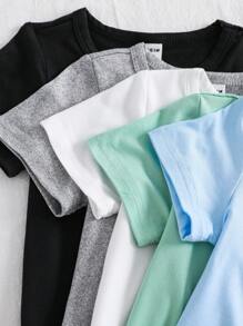 10 件套男婴夏季服装，5 种颜色短袖衬衫和短裤套装，舒适休闲日常穿着，百搭又可爱