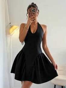 Chiquease Upscale Bow Accent Dress, Summer Mini Formal Dress