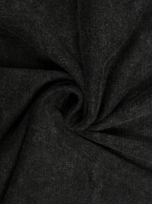 ROMWE MEN Grunge Punk Men's Gothic Casual Loose Dandelion Print Short Sleeve T-Shirt, Halloween, 2000s Style