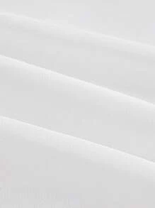 Swim Chiccia Áo choàng kimono dài tay đơn sắc thường ngày cho nữ - trắng - Xem 4