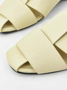 MOTF PREMIUM COMFORTABLE CASUAL VERSATILE WHITE FLATS - Yellow - View 5