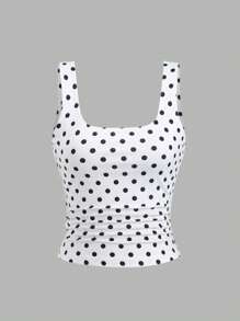 Sweetra Women's Casual Versatile Minimalist Fitted Camisole