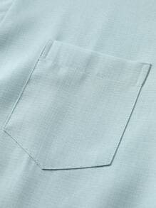 Manfinity RSRT Men's Casual Short Sleeve Shirt Set - Cadet Blue - View 5