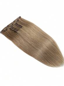 #8 Clip In Hair Extensions Real Human Hair, 20 Inch Remy Human Hair Clip In Extensions For Women, Invisible Natural Straight Seamless Clip Ins Hair Extensions - S8 - View 3