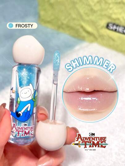 Adventure Time | SHEGLAM Heroes Only Shimmery Gloss à LèVres-Frosty Rouge Marque Beauté Visage Maquillage CosméTique Pour Femmes Filles Parfait Pour Hiver IdéAl Pour Y2K ÉLéGant Mode Adapté Pour Anniversaire Xmas Cadeau FêTe PrêT Meilleure Couleur